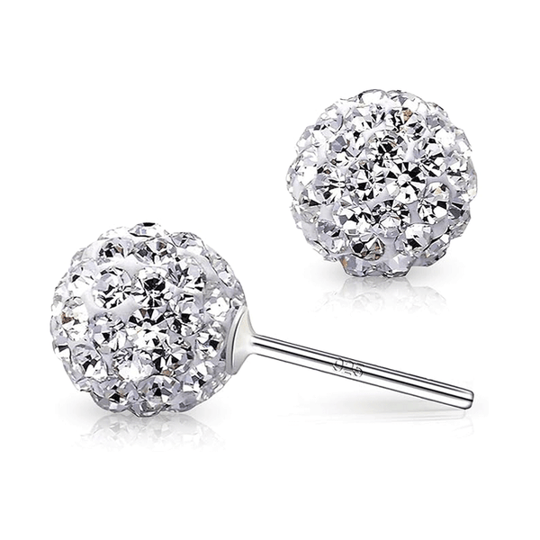 Crystal Ball Stud Earrings