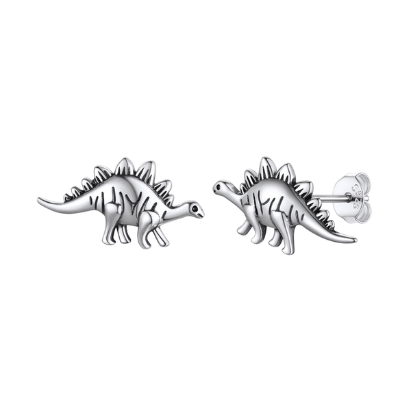 Cute Stegosaurus Dinosaur Stud Earrings