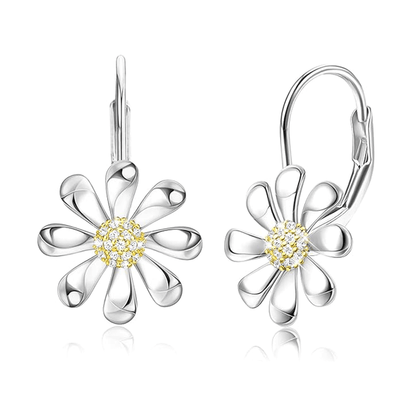 Daisy Hoop Earrings