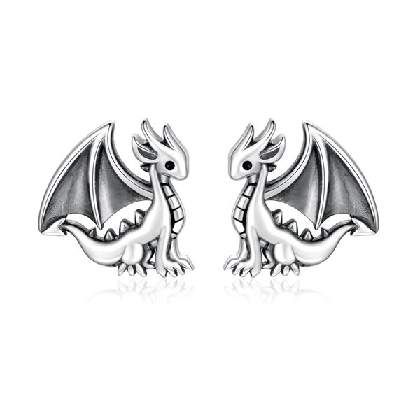 Dragon Ear Stud Earrings