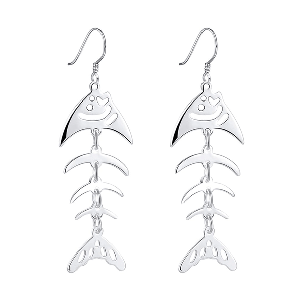 Fish Skeleton Earrings