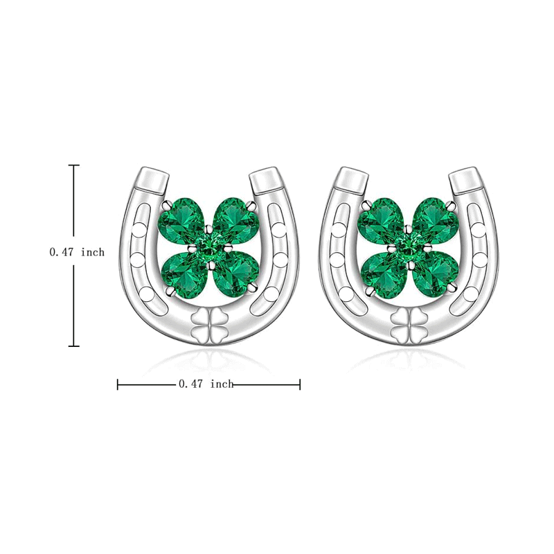 Shamrock Stud Earrings