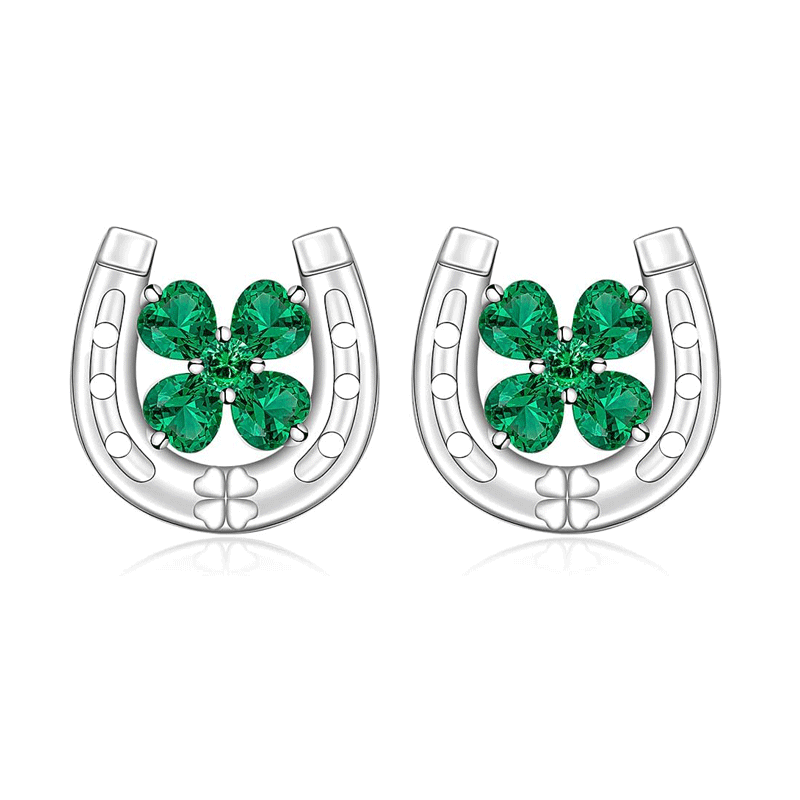 Shamrock Stud Earrings