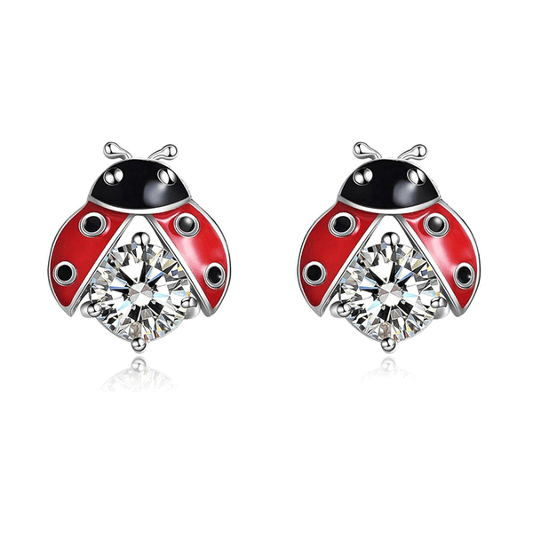 Lady Beetle Stud Earrings