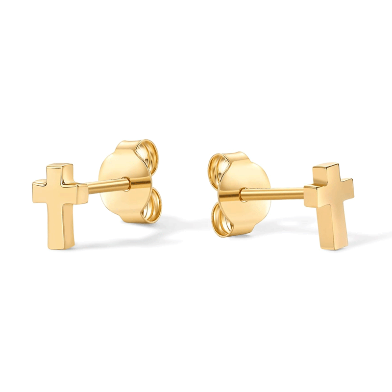 Mini Cross Stud Earrings