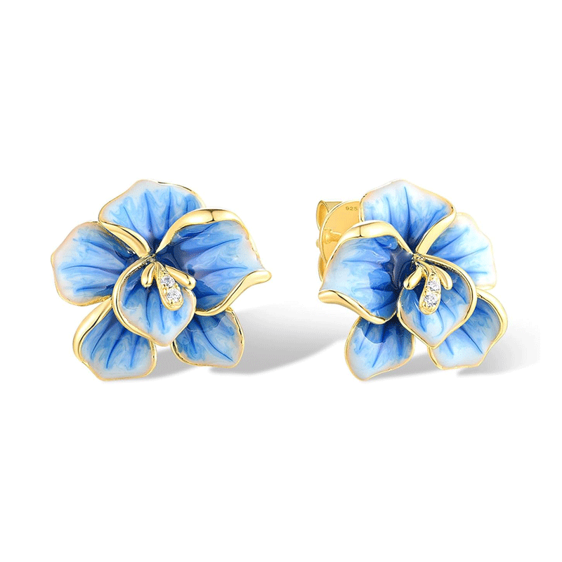 Orchid Stud Earrings