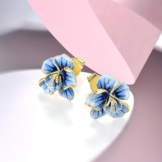 Orchid Stud Earrings