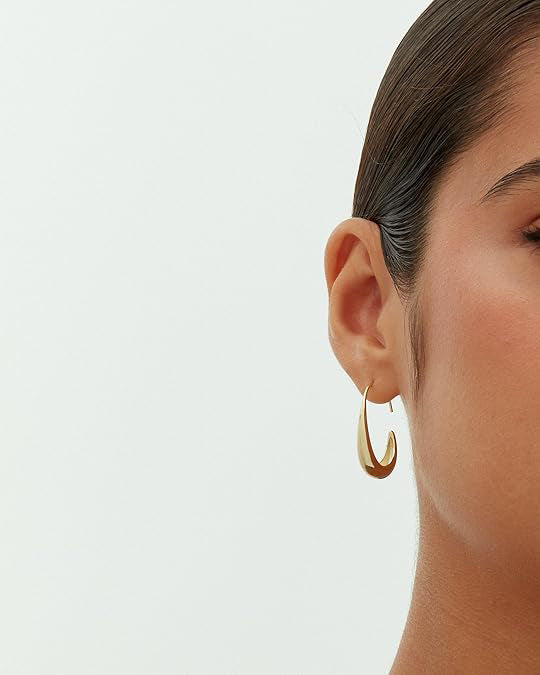 Oval Pull-Through Hoop Earrings