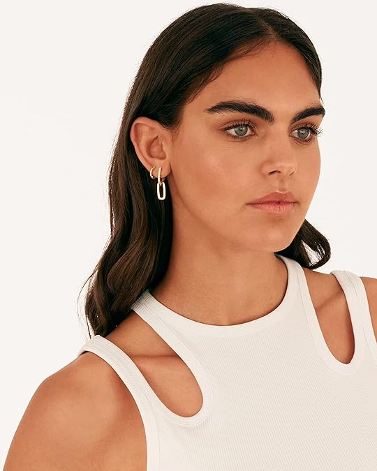 Paperclip Dangle Drop Earrings