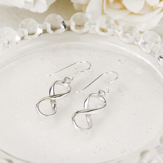 Plain Infinity Dangle Earrings