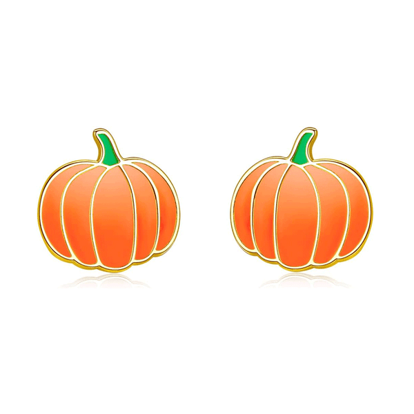 Pumpkin Stud Earrings