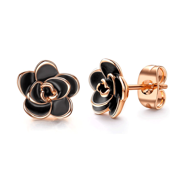 Roses Flower Stud Earrings