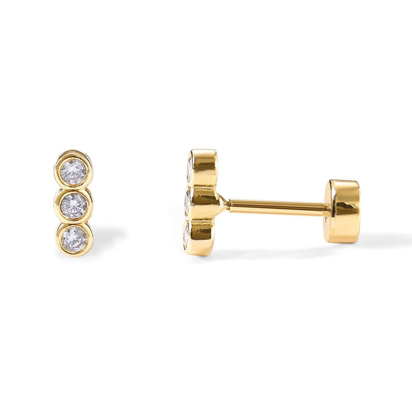 Bar Flat Back Stud Earrings For Women