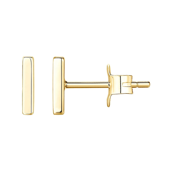 Small Short Bar Ear Stud Earrings