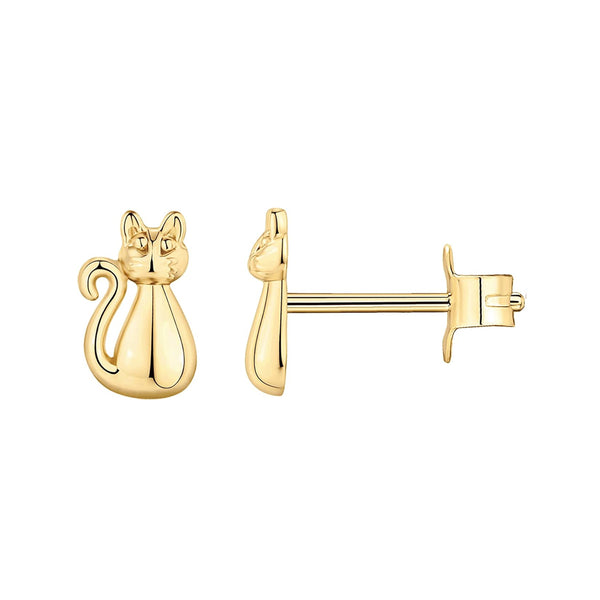 Animal Cat Stud Earrings