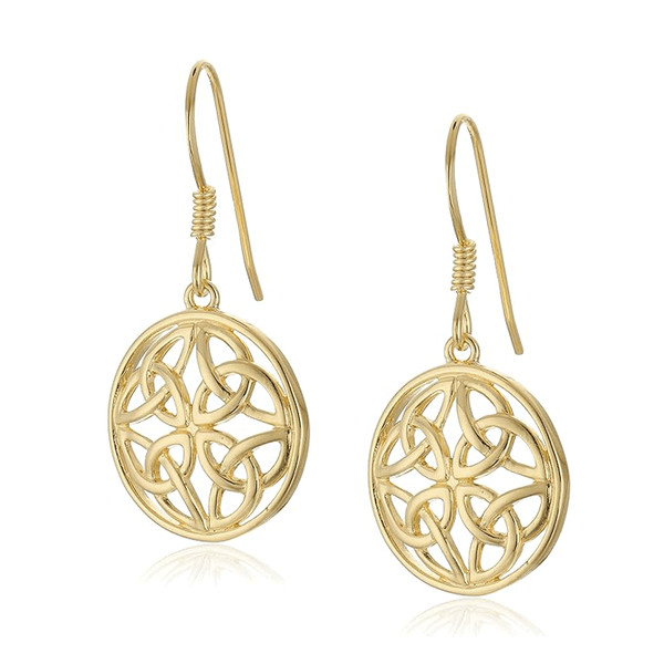 Celtic Knot Drop Dangle Earrings