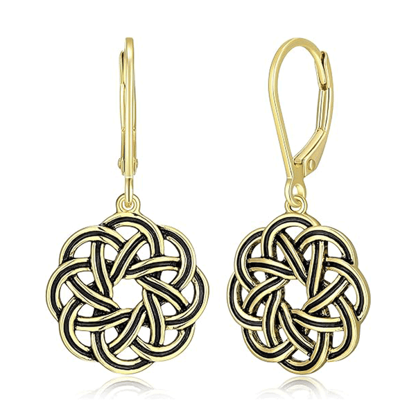 Celtic Knotwork Drop Earrings