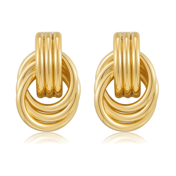 Double Knot Stud Earrings