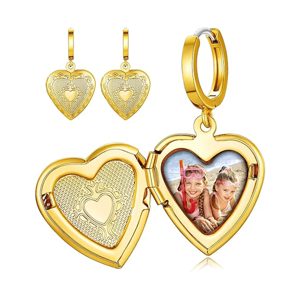 Heart Locket Earrings