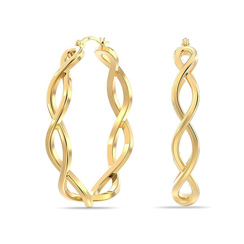 Infinity Twisted Hoop Earrings