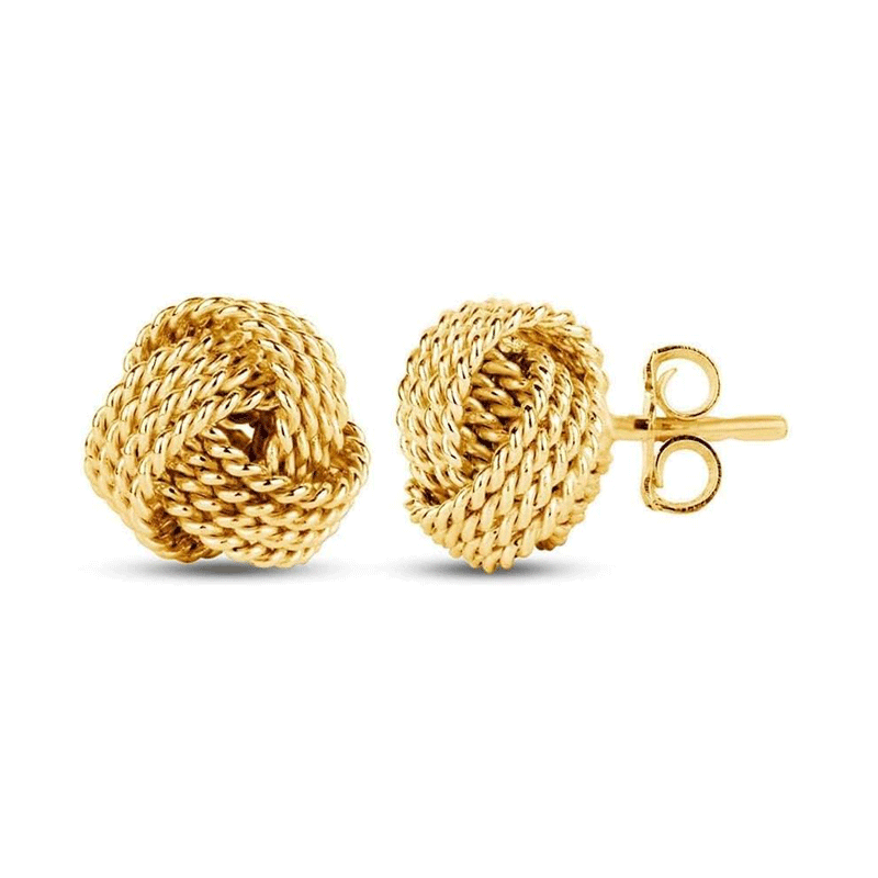 Lovers Knot Stud Earrings