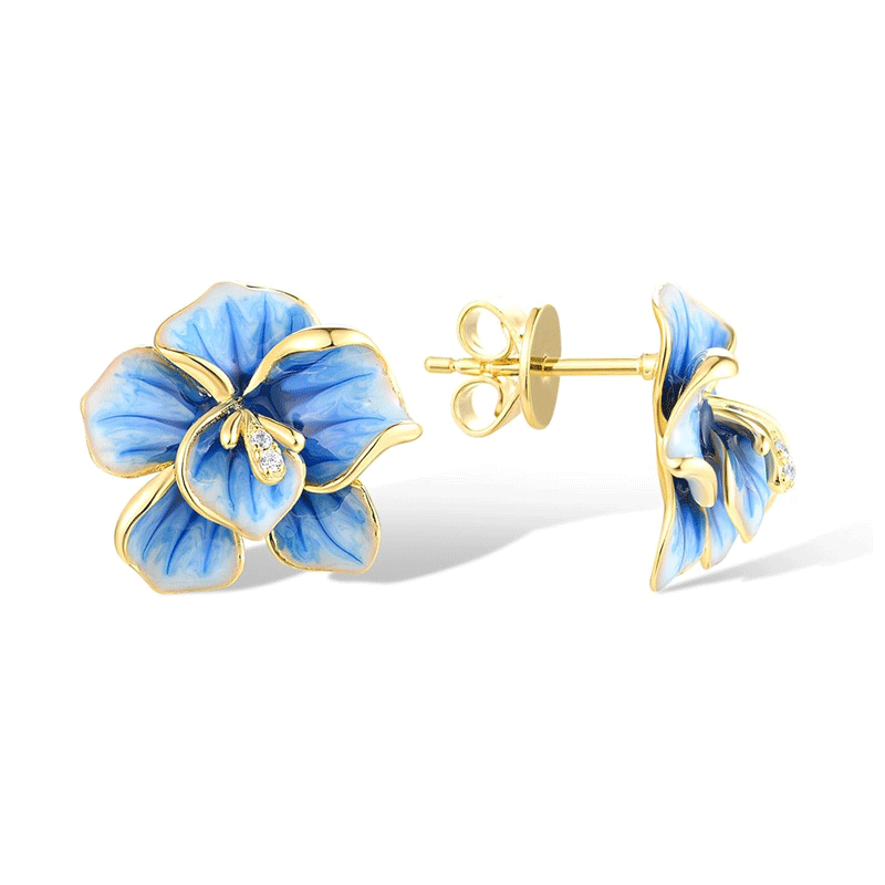 Orchid Stud Earrings