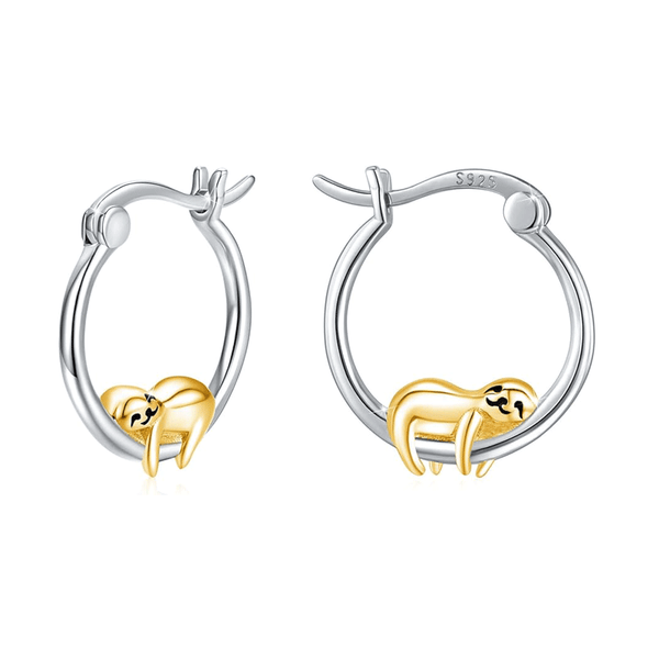 Sloth Hoop Earrings