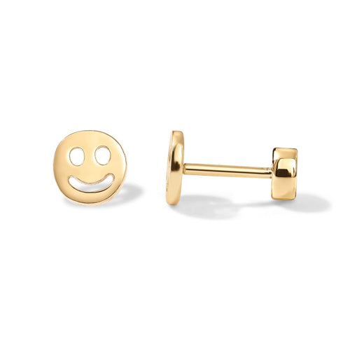 Smile Face Stud Earrings