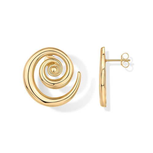 Spiral Stud Earrings