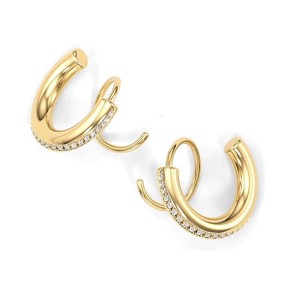 Spiral Twist Hoop Earrings