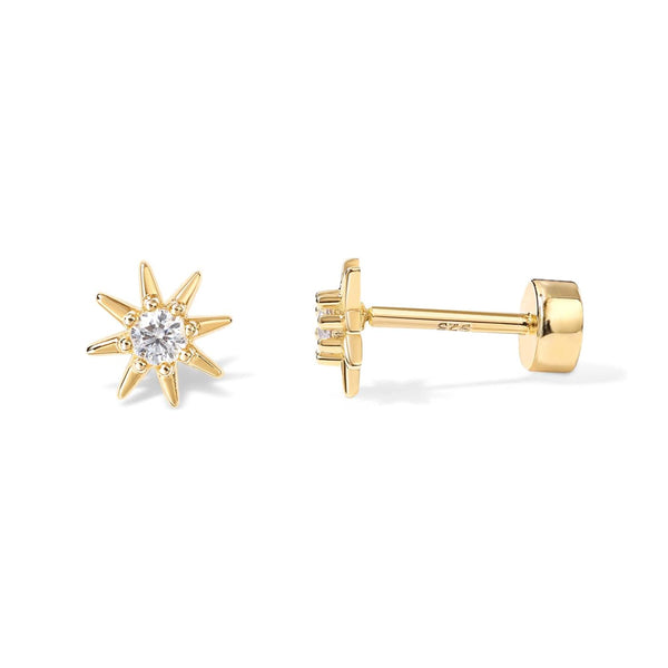 Star Flat Back Stud Earrings