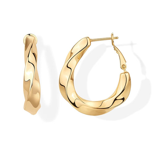 Twisted Hoop Earrings