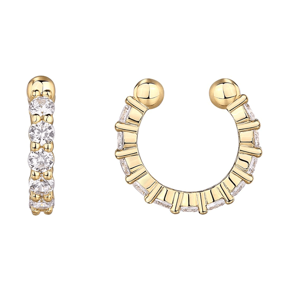 Wide Big Huggie Ear Cuff Earrings