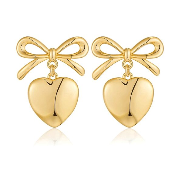 Heart Bow Earrings