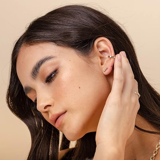 Plain Huggie Ear Cuff Earrings