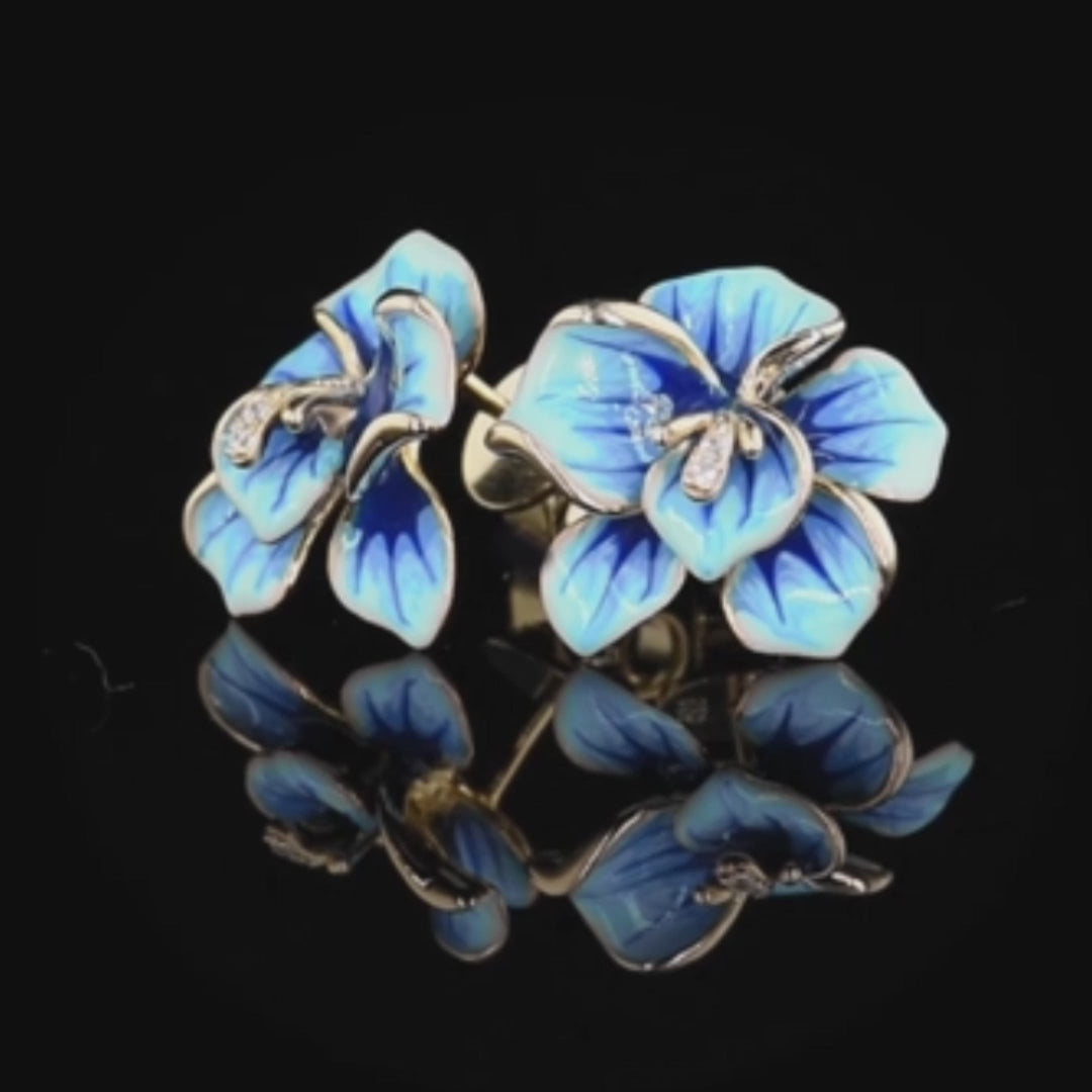 Orchid Stud Earrings