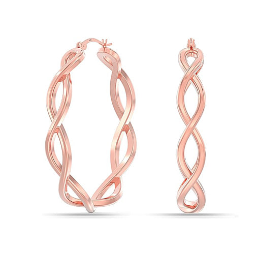 Infinity Twisted Hoop Earrings