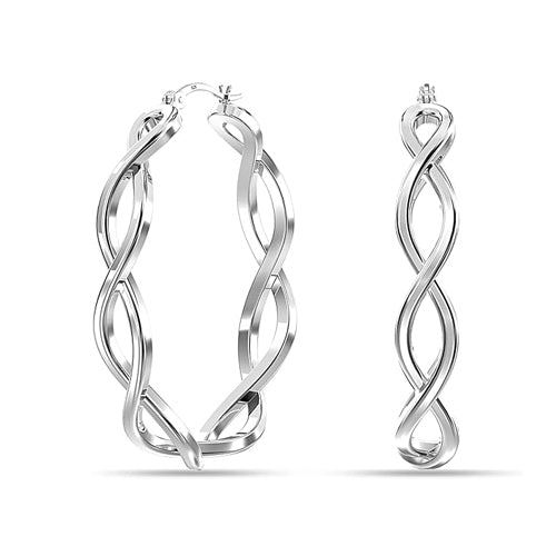 Infinity Twisted Hoop Earrings