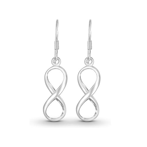 Plain Infinity Dangle Earrings