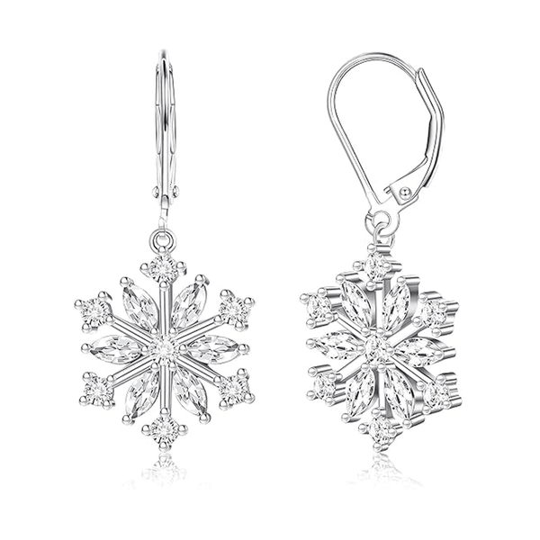 Snowflake Drop Earrings