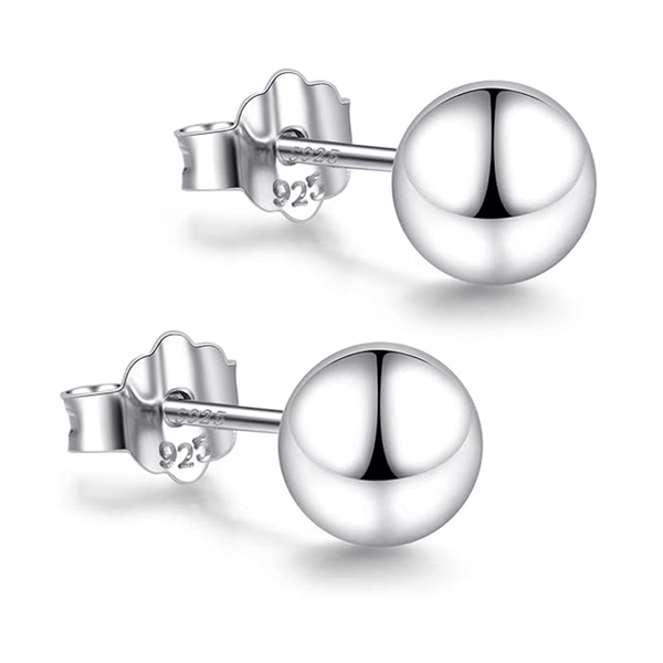 Sterling Silver Ball Earrings