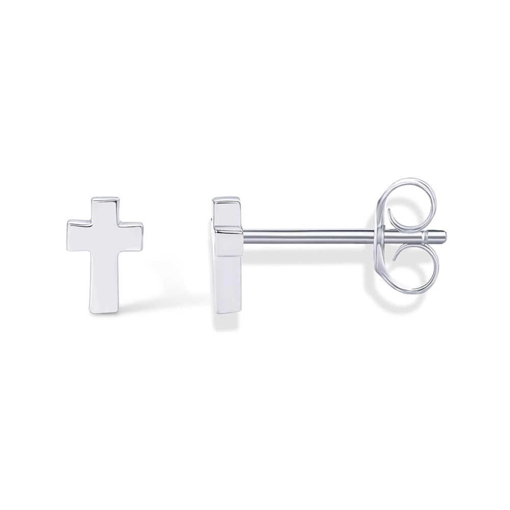 Mini Cross Stud Earrings